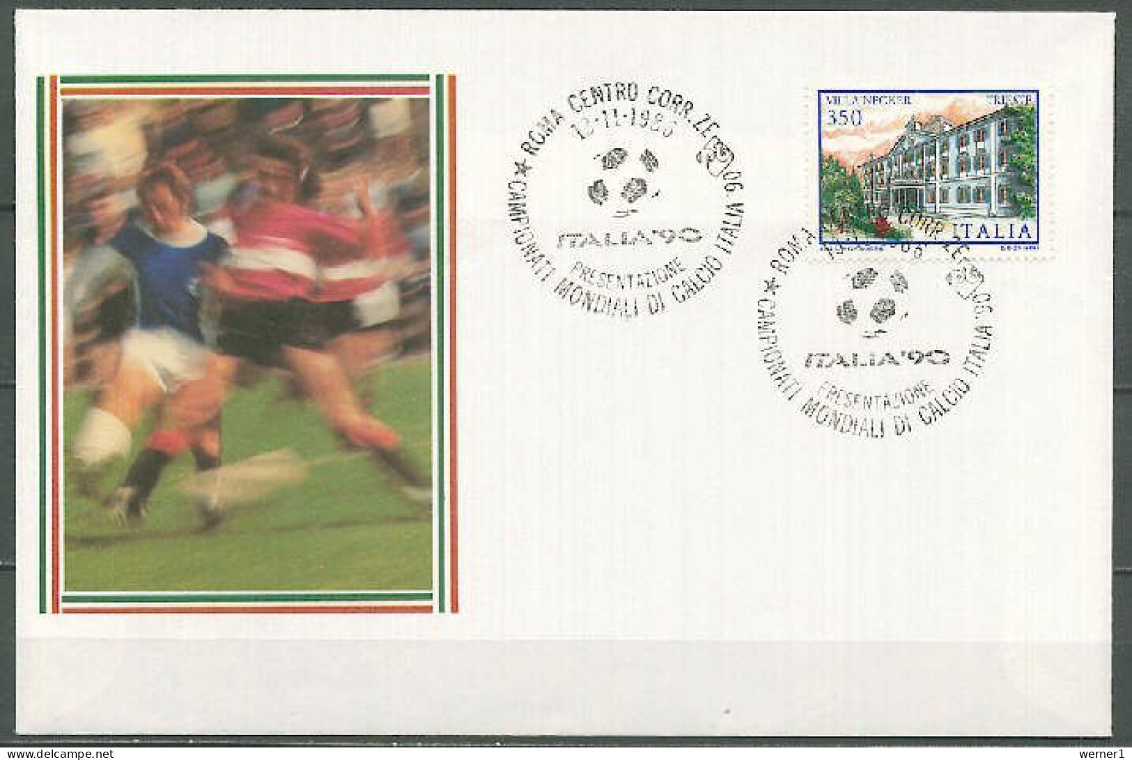 Italy 1986 Football Soccer World Cup Commemorative Cover - 1990 – Italia