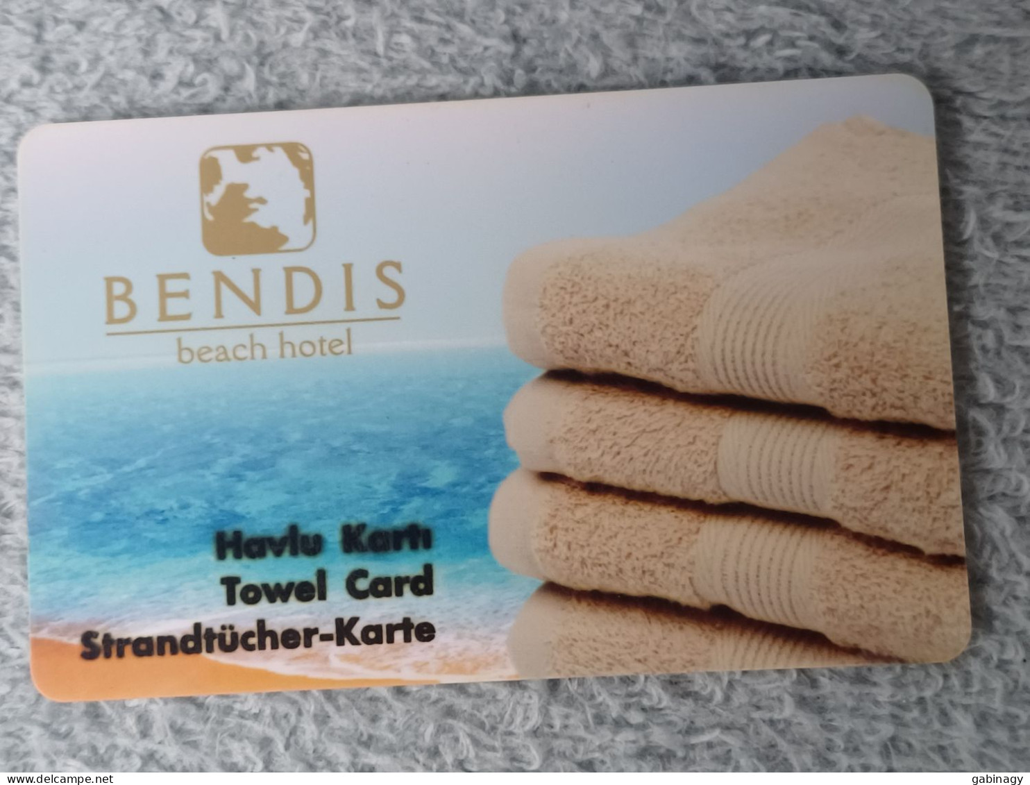 HOTEL KEYS - 2626 - TURKEY - BENDIS BEACH HOTEL - Hotel Keycards