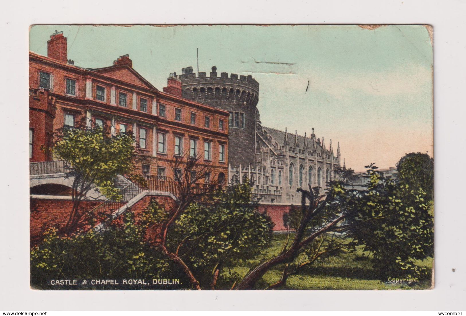 IRELAND - Dublin Castle And Chapel Royal Used Vintage Postcard - Dublin