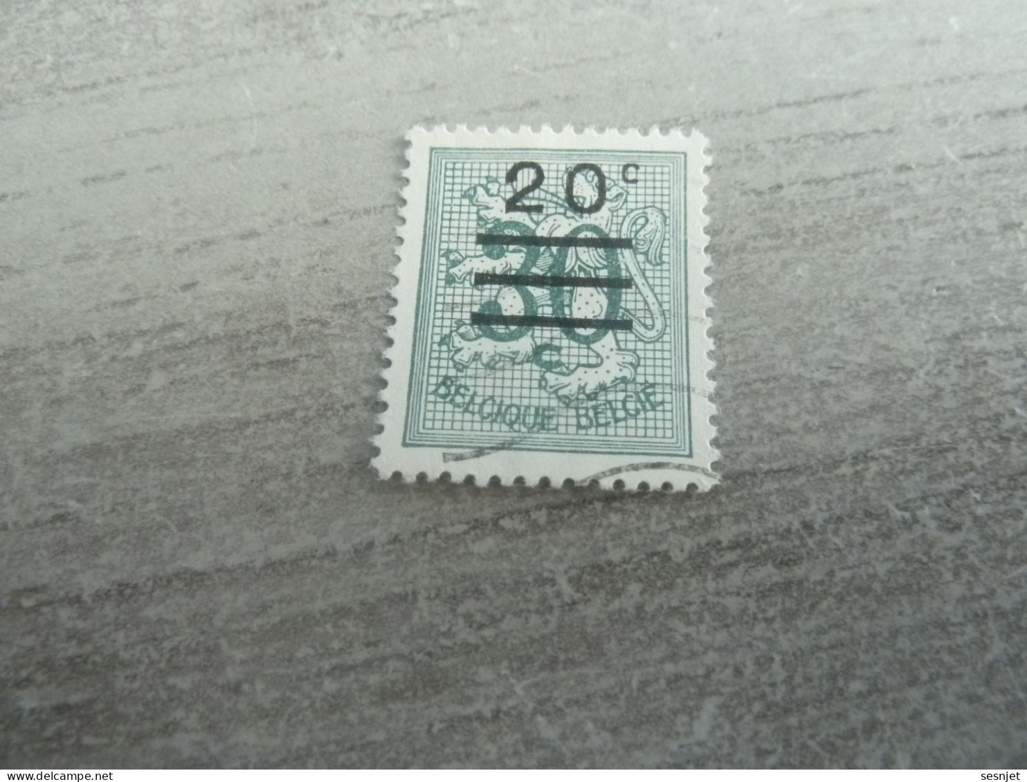 Belgique - Lion - 30c.s. 20c. - Surchargé - Bleu Gris - Oblitéré - Année 1950 - - Used