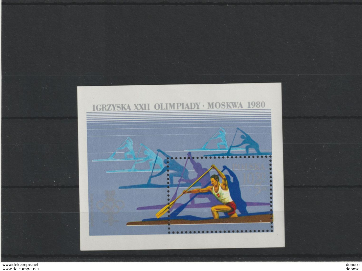 POLOGNE 1980 Jeux Olympiques De Moscou Yvert BF 89, Michel Block 81 NEUF** MNH - Blocs & Feuillets