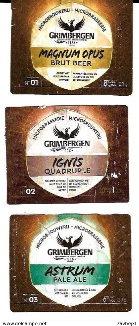 Grimbergen ,Bieretiket Microbrouwerij Abdij Van Grimbergen, - Bier