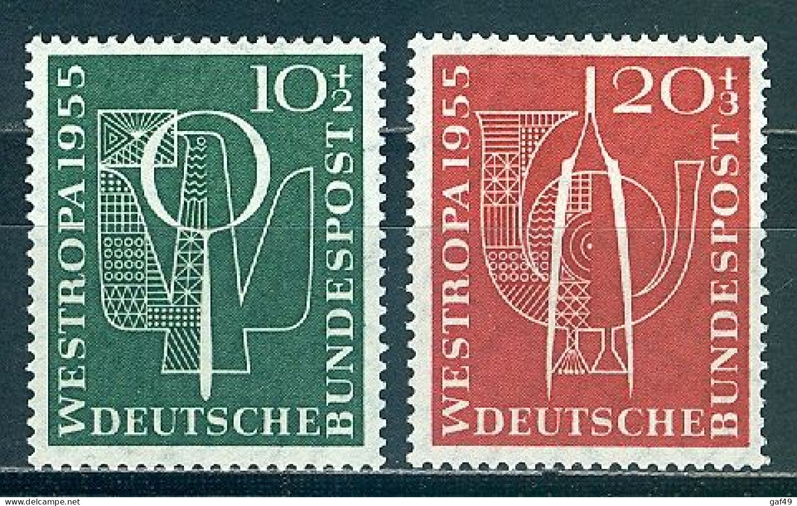 RFA N° 93 94 Y&T Exposition Philatélique Düsseldorf WESTROPA Neuf Sans Charnière Très Beau - Unused Stamps