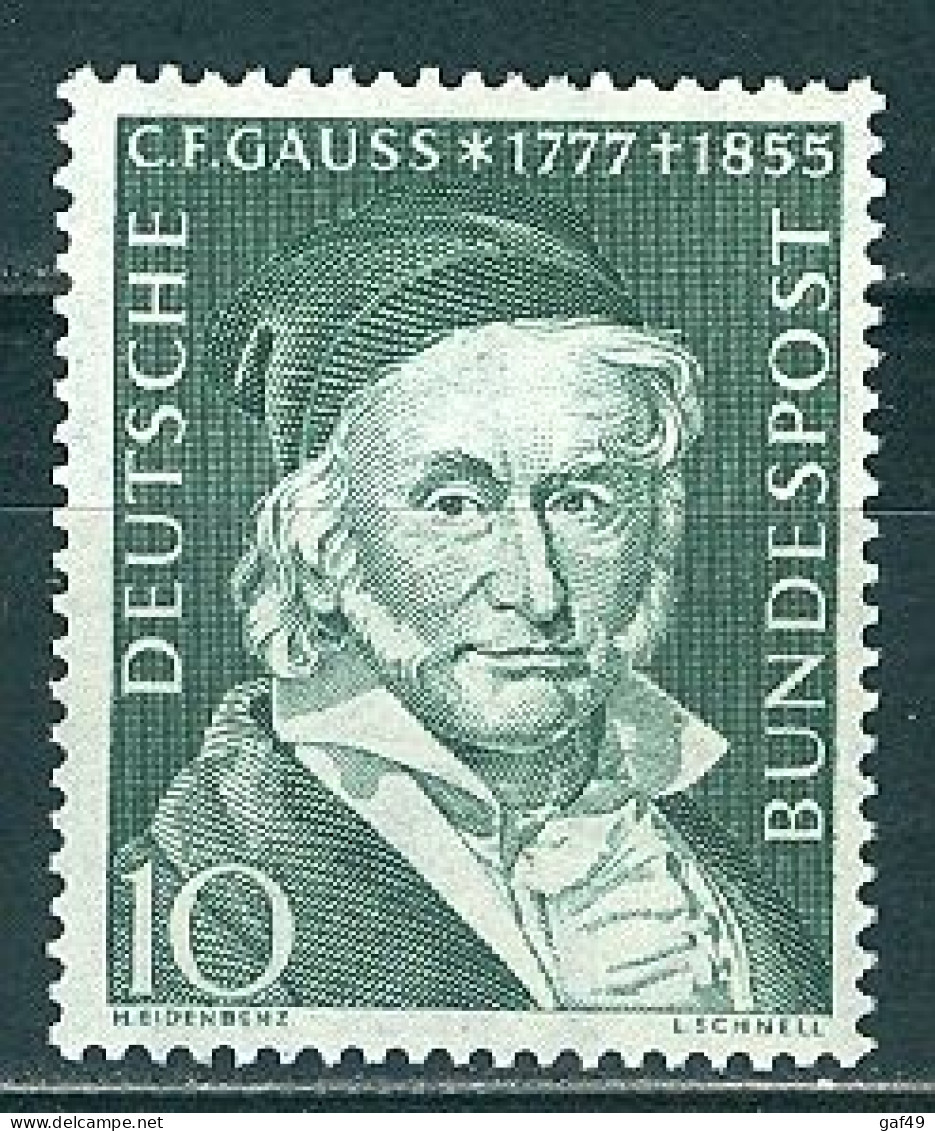 RFA N° 80 Y&T Centenaire De La Mort De Gauss Neuf Sans Charnière Très Beau - Unused Stamps