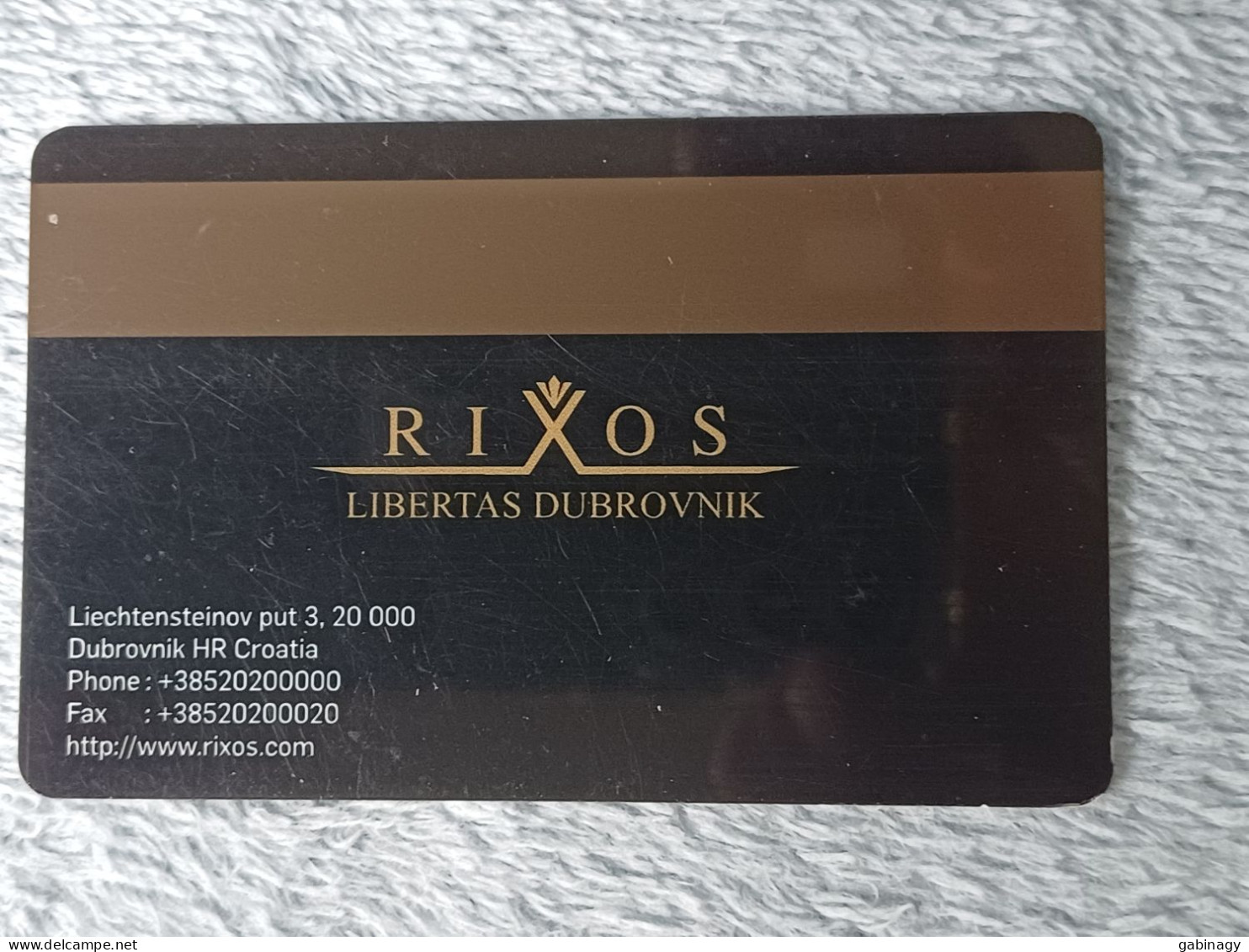 HOTEL KEYS - 2630 - CROATIA - RIXOS LIBERTAS DUBROVNIK - Hotel Keycards