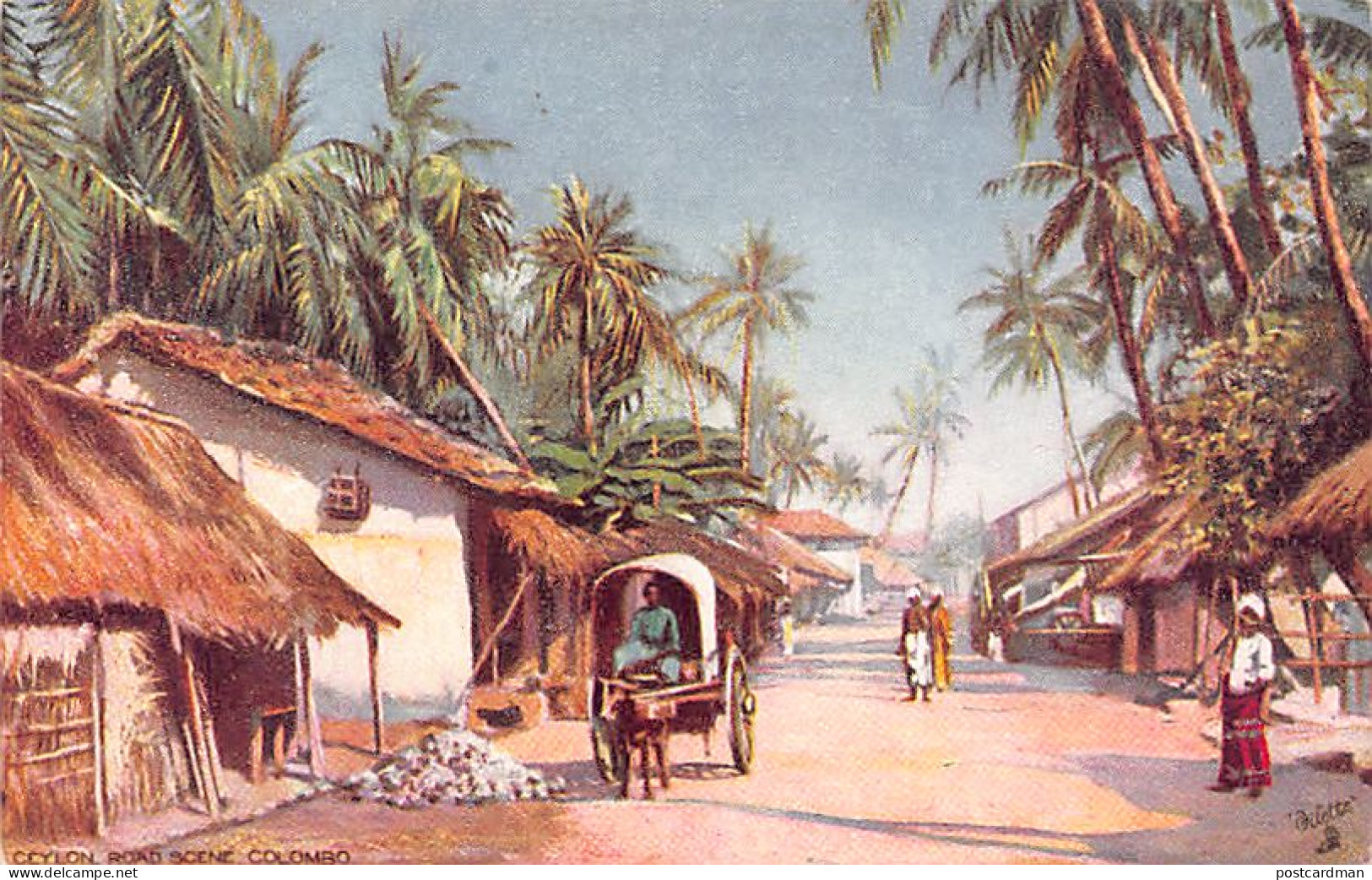 Sri Lanka - COLOMBO - Road Scene - Publ. Raphael Tuck & Sons Oilette Series I - Sri Lanka (Ceylon)