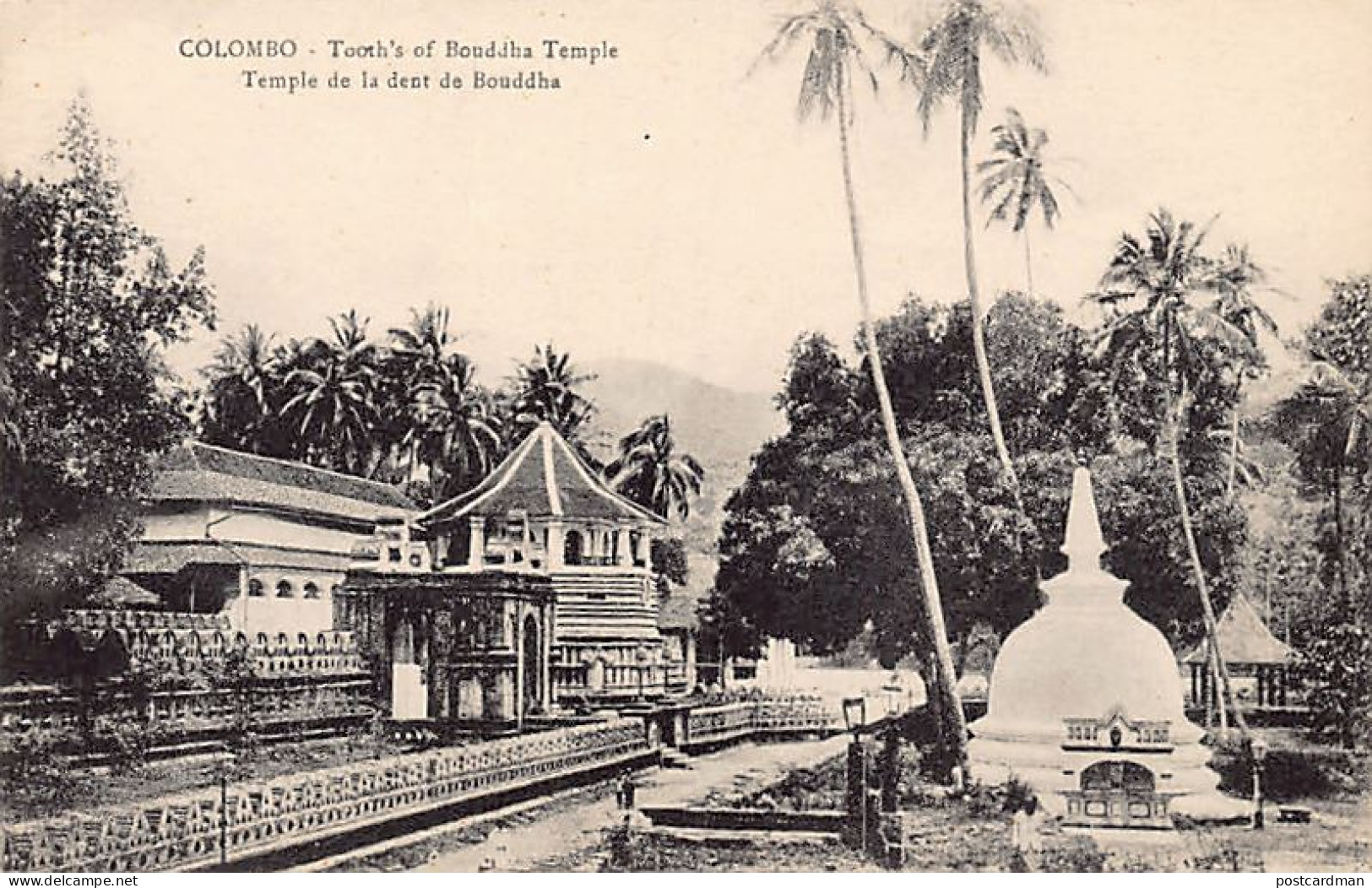 Sri Lanka - KANDY - Temple Of The Sacred Tooth - Publ. H. Grimaud  - Sri Lanka (Ceilán)