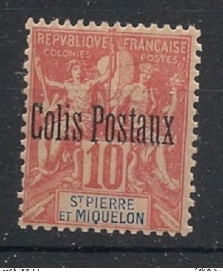 SPM - 1901 - Colis Postaux CP N°YT. 2 - Type Groupe 10c Rouge - Neuf Luxe ** / MNH / Postfrisch - Autres & Non Classés