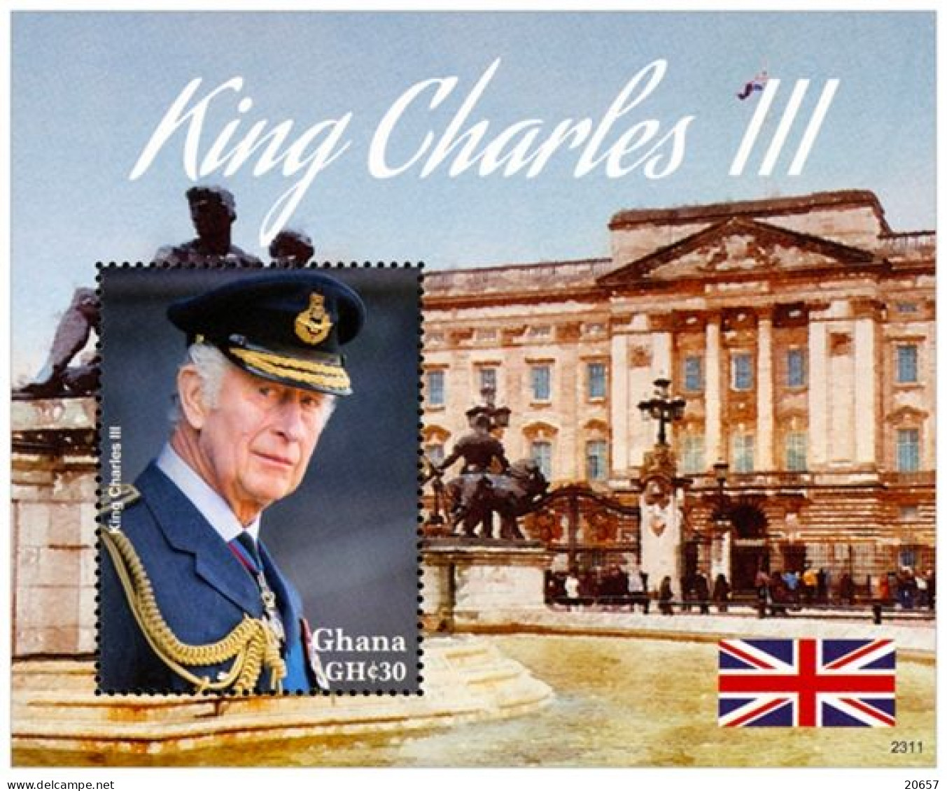 Ghana 3939/44 Et Bf 600 HM King Charles III - Koniklijke Families