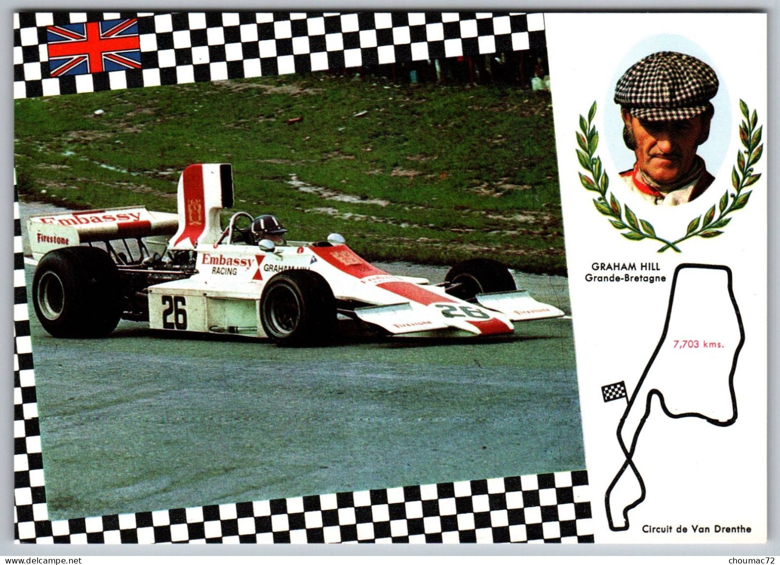 GF Sport Automobile 003, Editons Lyna 124/3, Graham Hill, Circuit De Van Drenthe - Grand Prix / F1