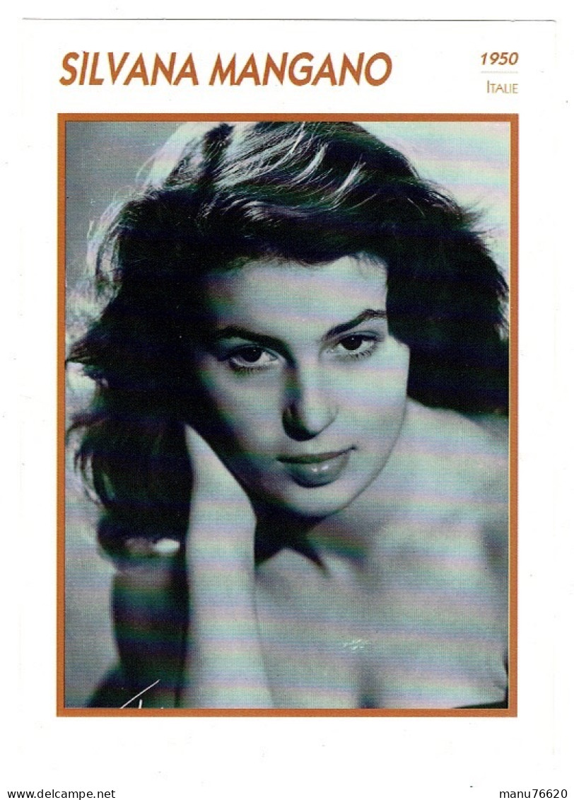 Ref 2 - Photo L'encyclopédie Du Cinéma : Silvana Mangano - Italie . - Europe