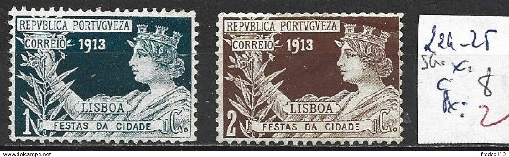 PORTUGAL 224-225 Sans Gomme & * Côte 8 € - Unused Stamps