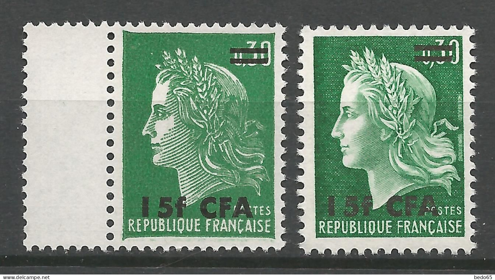 REUNION  N° 420 Et 384 NEUF** LUXE SANS CHARNIERE NI TRACE / Hingeless  / MNH - Nuevos