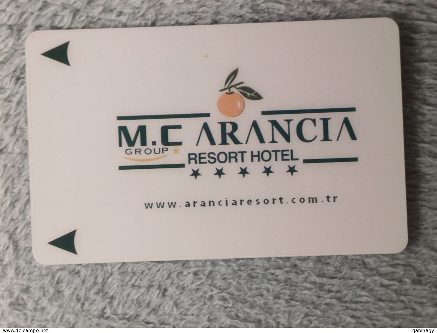 HOTEL KEYS - 2637 - TURKEY - ARANCIA RESORT HOTEL - Hotel Keycards