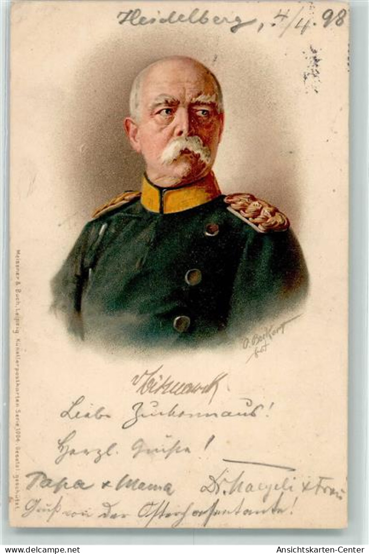 39284807 - Fuerst Otto Von Bismarck Sign.Beck - Politieke En Militaire Mannen