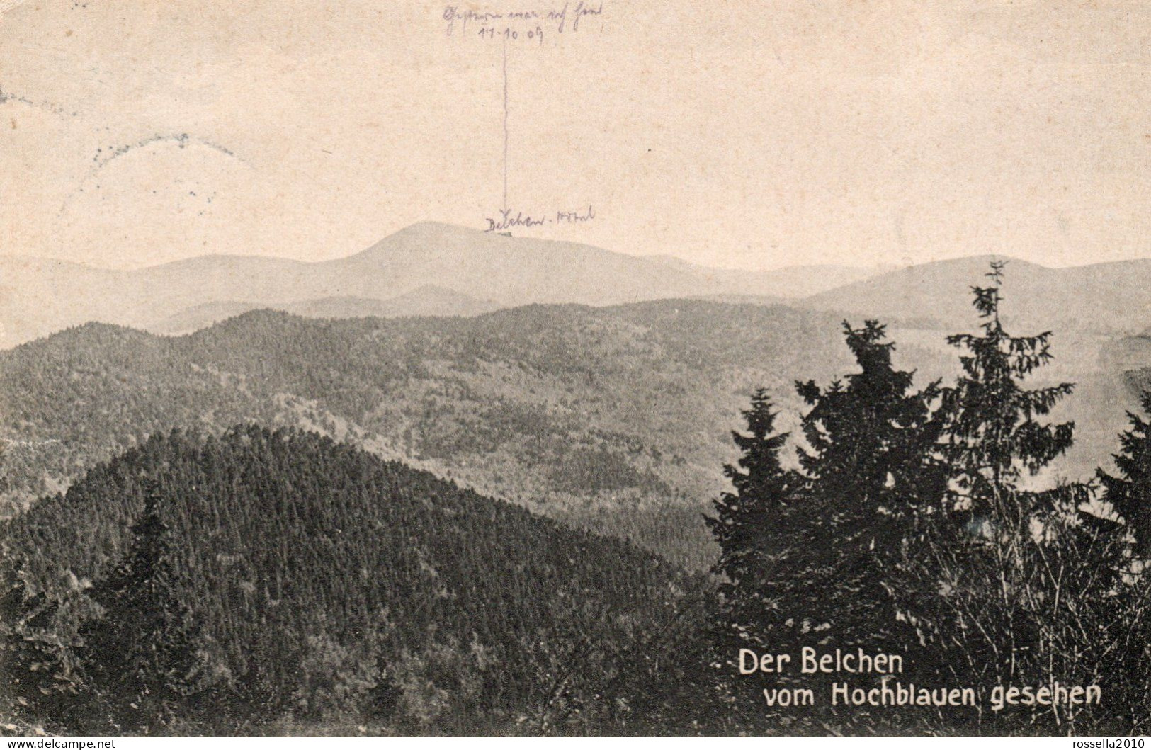 CARTOLINA GERMANIA 1909 GERMANIA BADENWEILER HOCHBLAUEN  GERMANY Postcard Ansichtskarten - Badenweiler