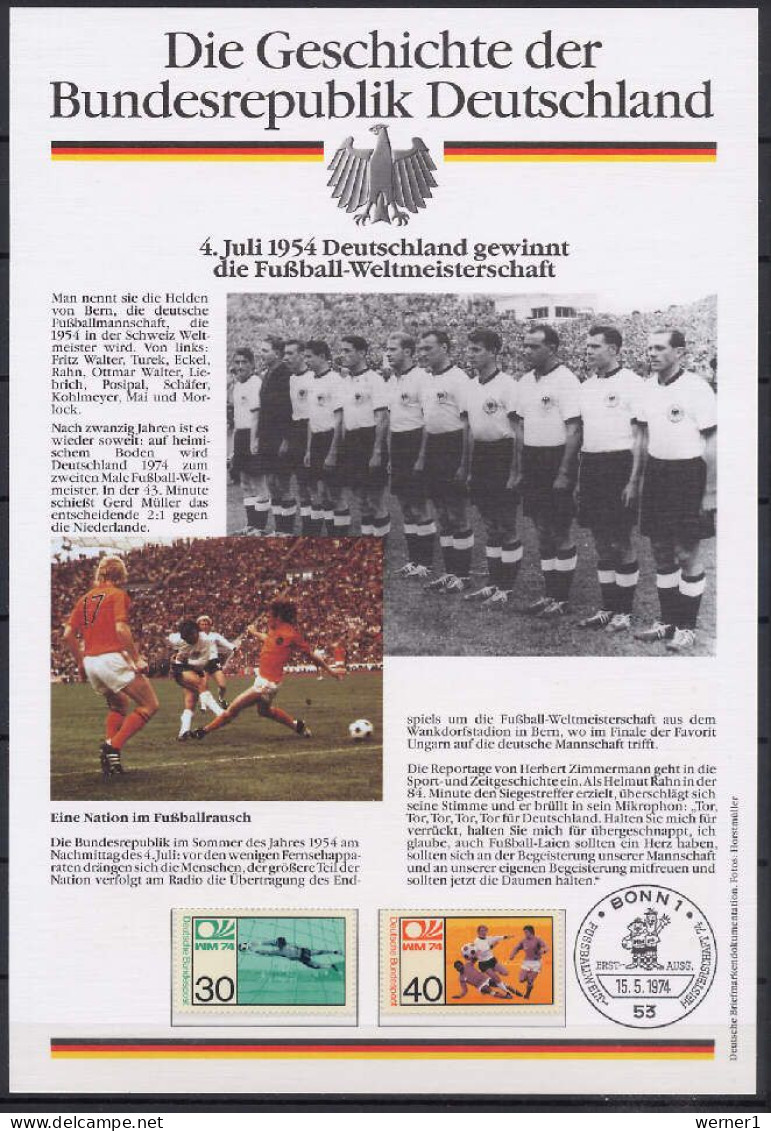 Germany 1990 Football Soccer World Cup Commemorative Print, Germany World Cup Champion - 1990 – Italy