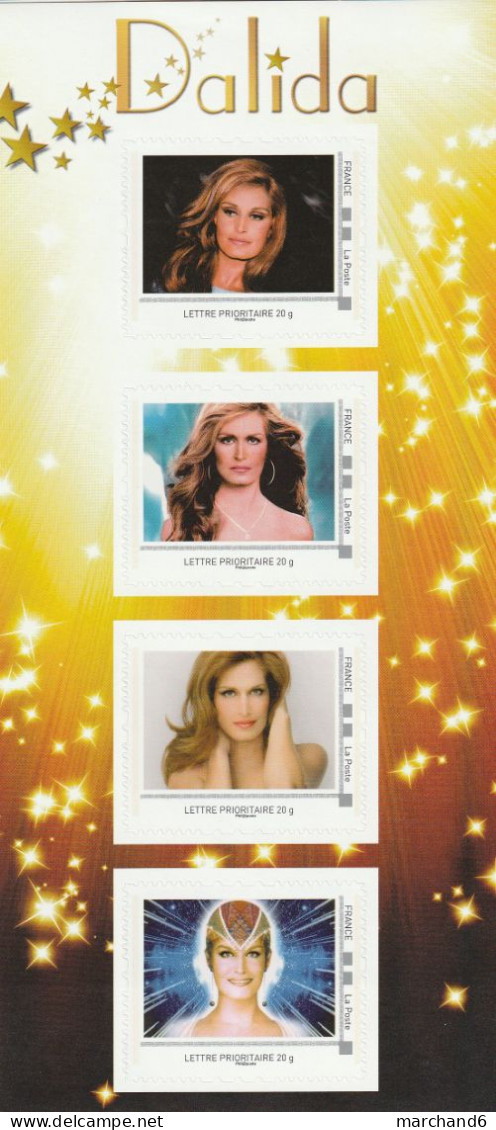 Feuillet Collector Dalida France 2013 IDT L P 20gr 4 Timbres Autoadhésifs N°224 - Collectors