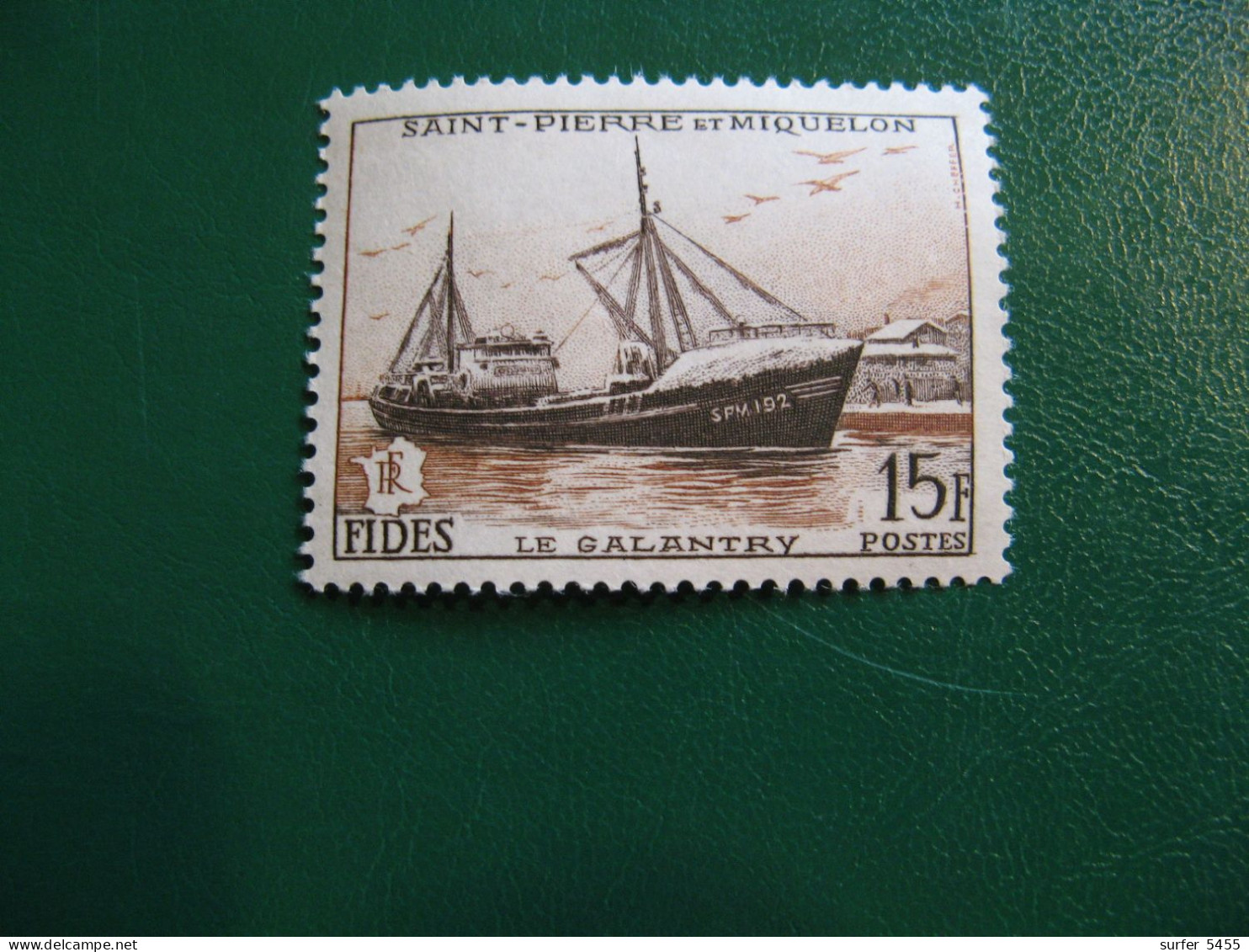 SAINT PIERRE ET MIQUELON YVERT POSTE ORDINAIRE N° 352 NEUF** LUXE - MNH -  COTE 8,50 EUROS - Unused Stamps