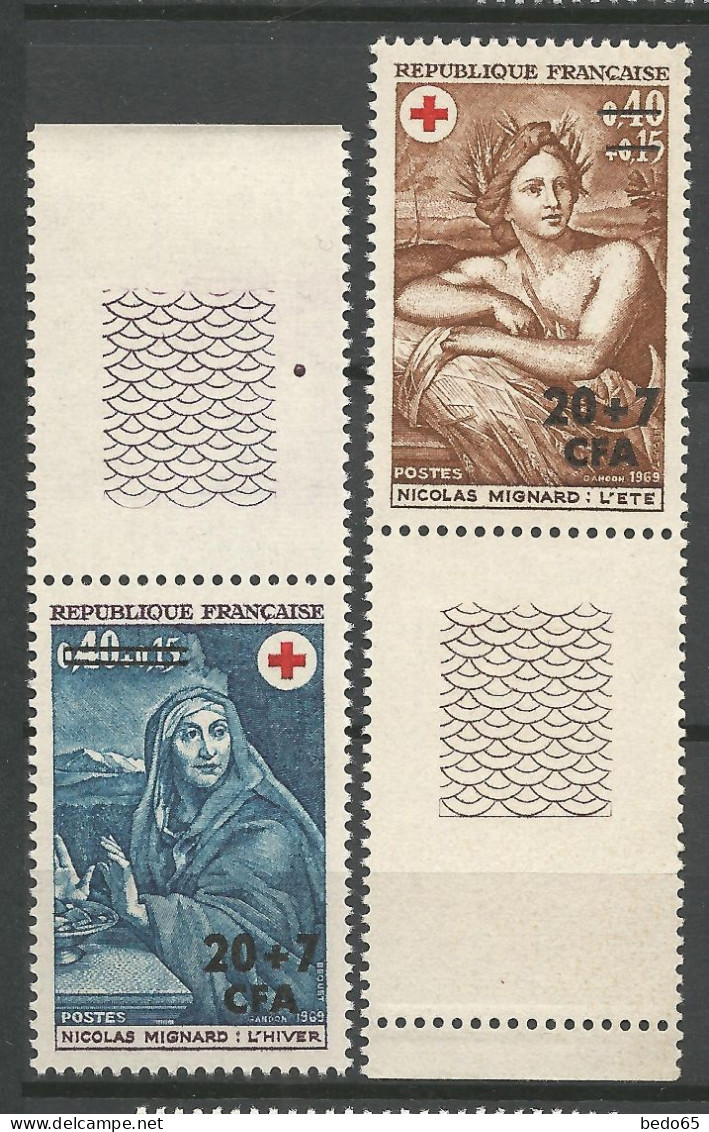 REUNION Croix Rouge N° 388 Et 389 NEUF** LUXE SANS CHARNIERE NI TRACE / Hingeless  / MNH - Unused Stamps