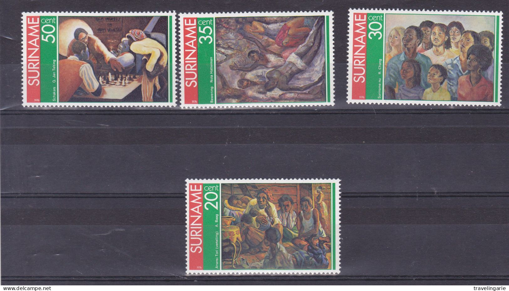 Suriname 1976 Paintings - Chess MNH/** - Suriname