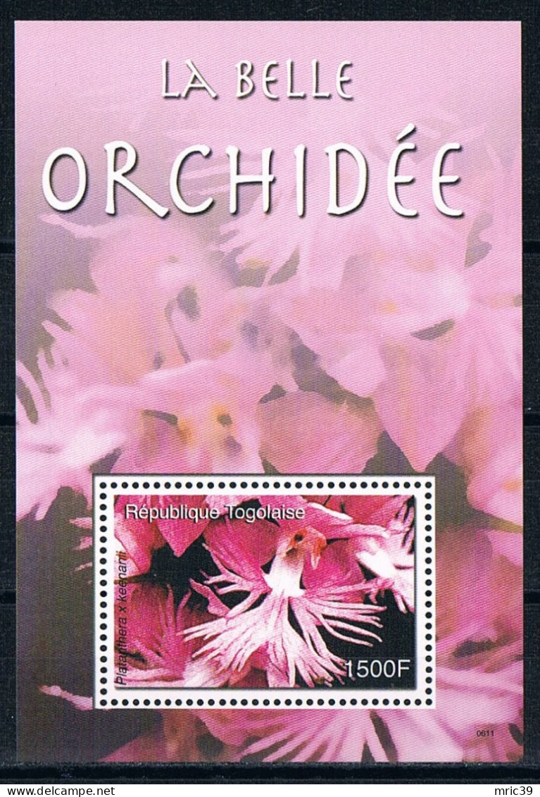 Bloc Sheet  Fleurs Orchidées Flowers Orchids  Neuf  MNH **  Togo 2006 - Orchidées