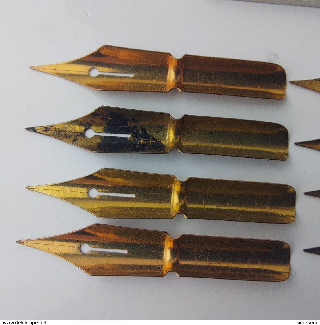 Vintage Dip Pen Nibs TASO 155 EF Feder 8 Pcs in Metal Box Calligraphy #5564