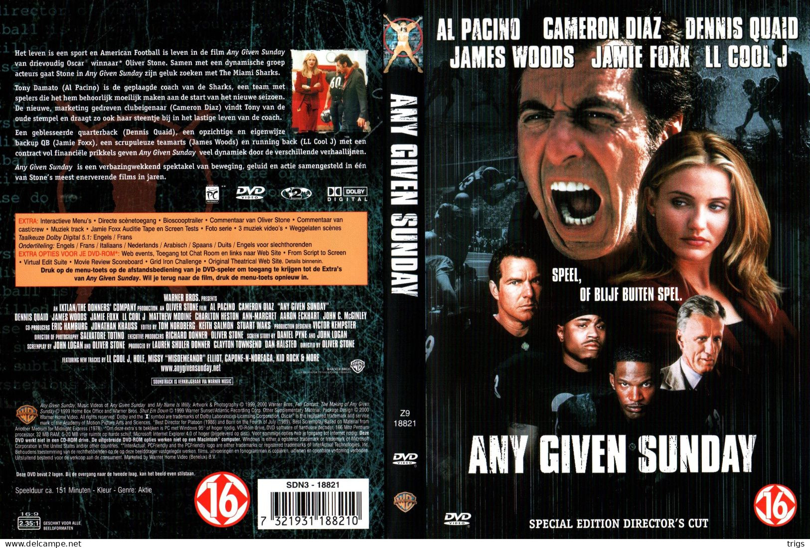 DVD - Any Given Sunday (2 DISCS) - Drame
