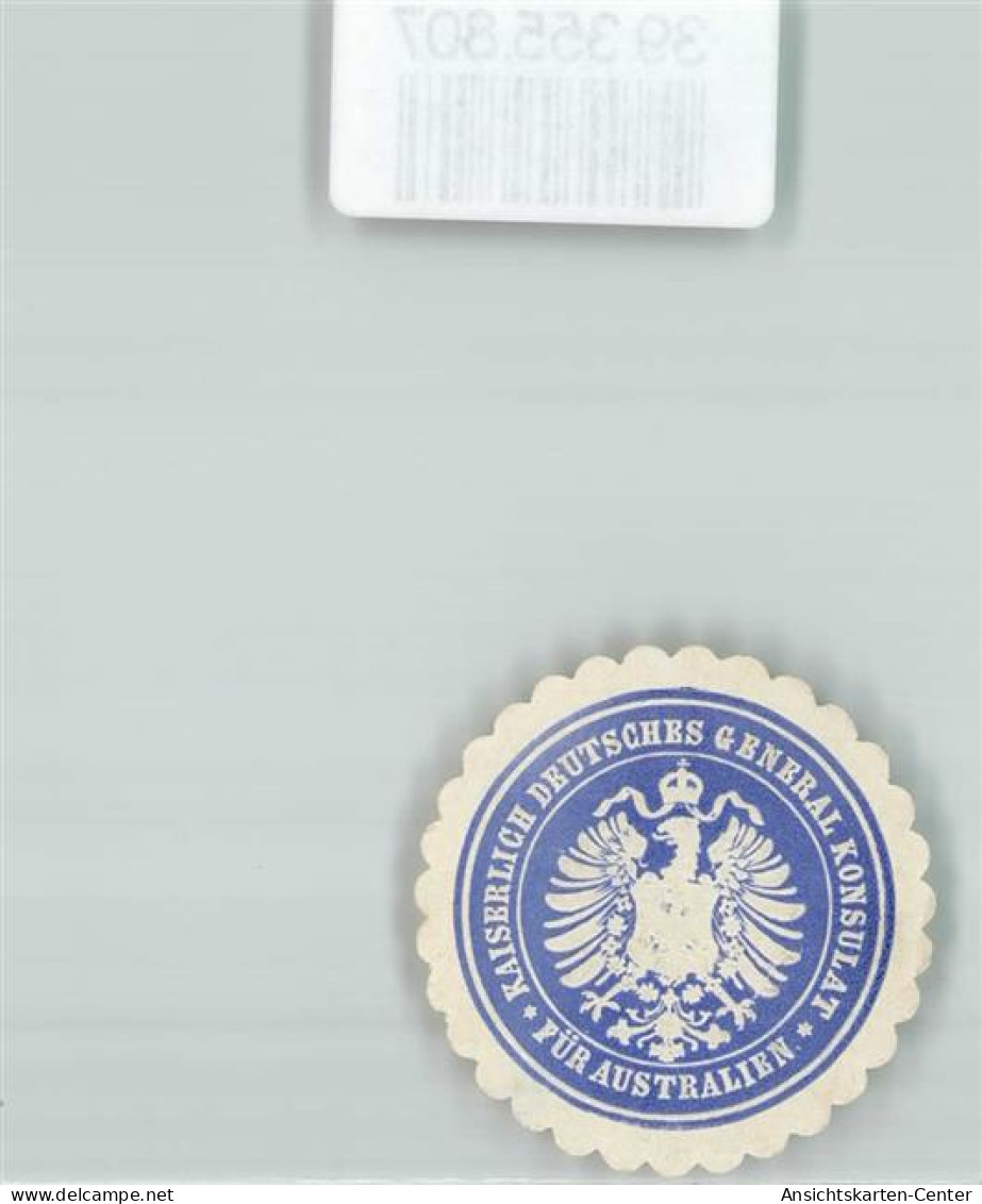 39355807 - Kaiserlich Deutsches General Lonsulat Fuer Australien - Briefmarken (Abbildungen)