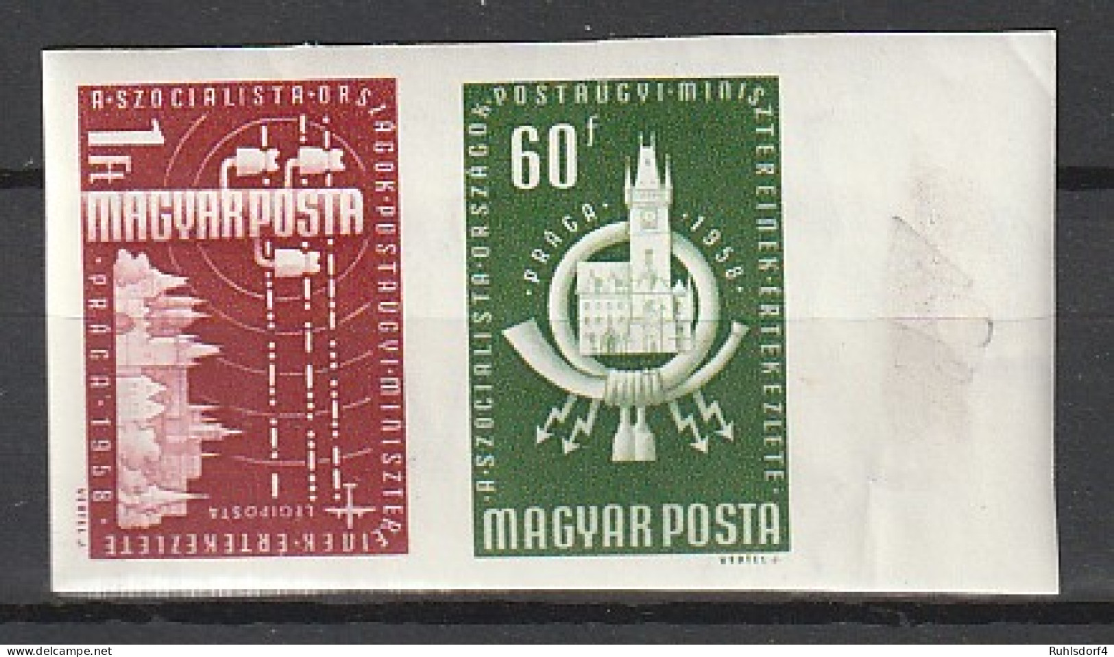 Ungarn Geschnitten: OSS-Konferenz, (1958), MNH ** - Autres & Non Classés