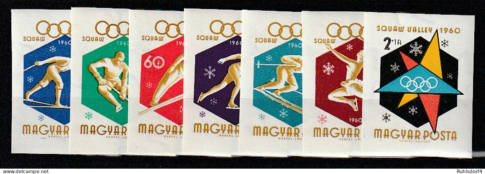 Ungarn Geschnitten: Olympische Winterspiele 1960, MNH ** - Autres & Non Classés