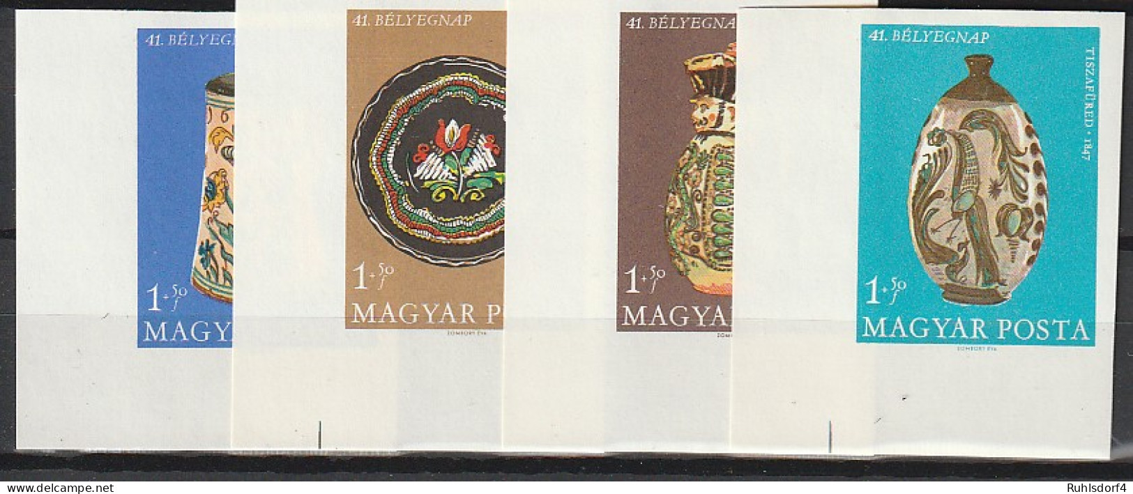 Ungarn Geschnitten: Tag Der Briefmarke / Töpferkunst (1968), MNH ** - Autres & Non Classés