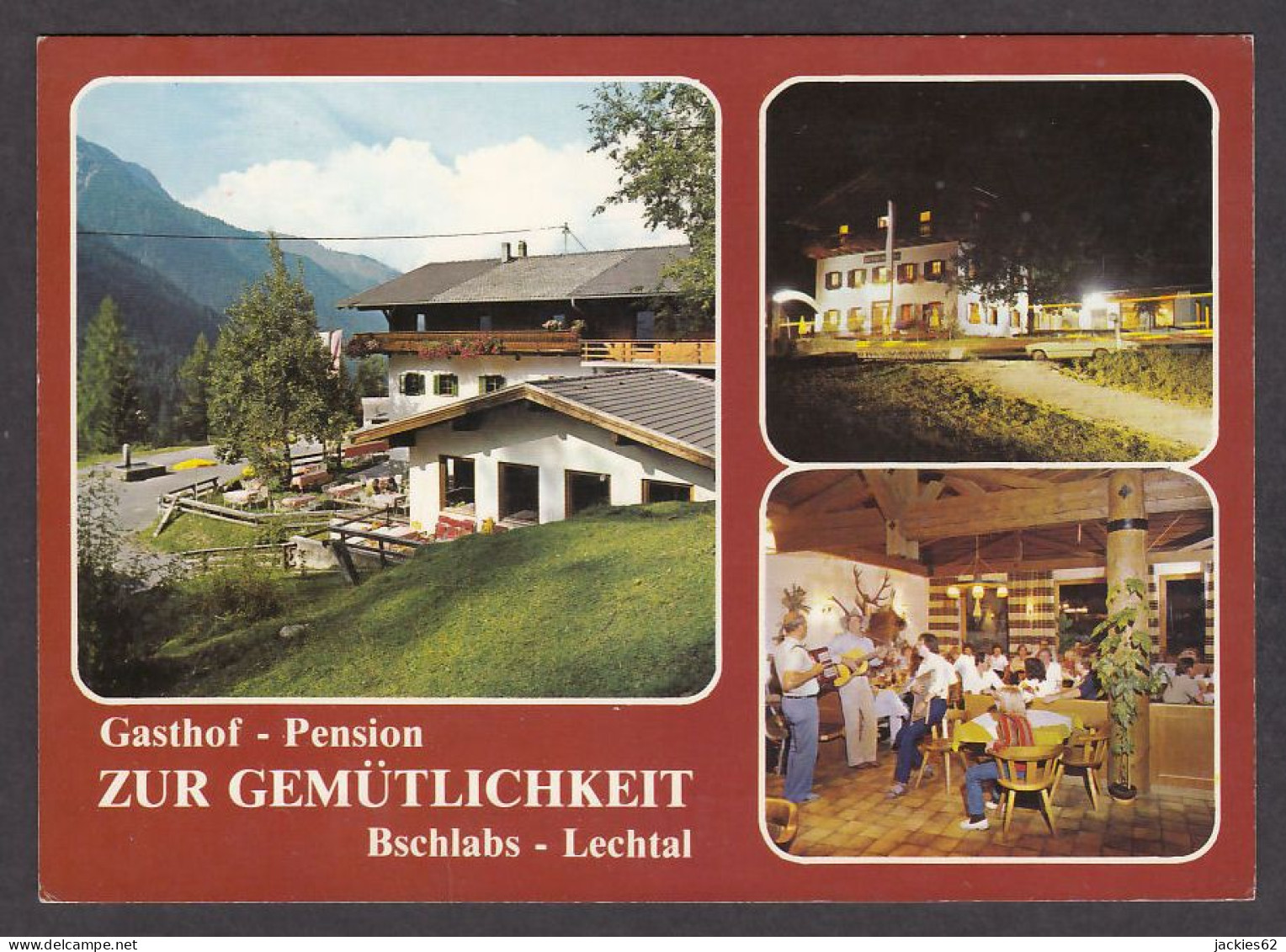 107658/ BSCHLABS, Gasthof-Pension *Zur Gemütlichkeit* An Der Hahntennjoch-Strasse  - Lechtal