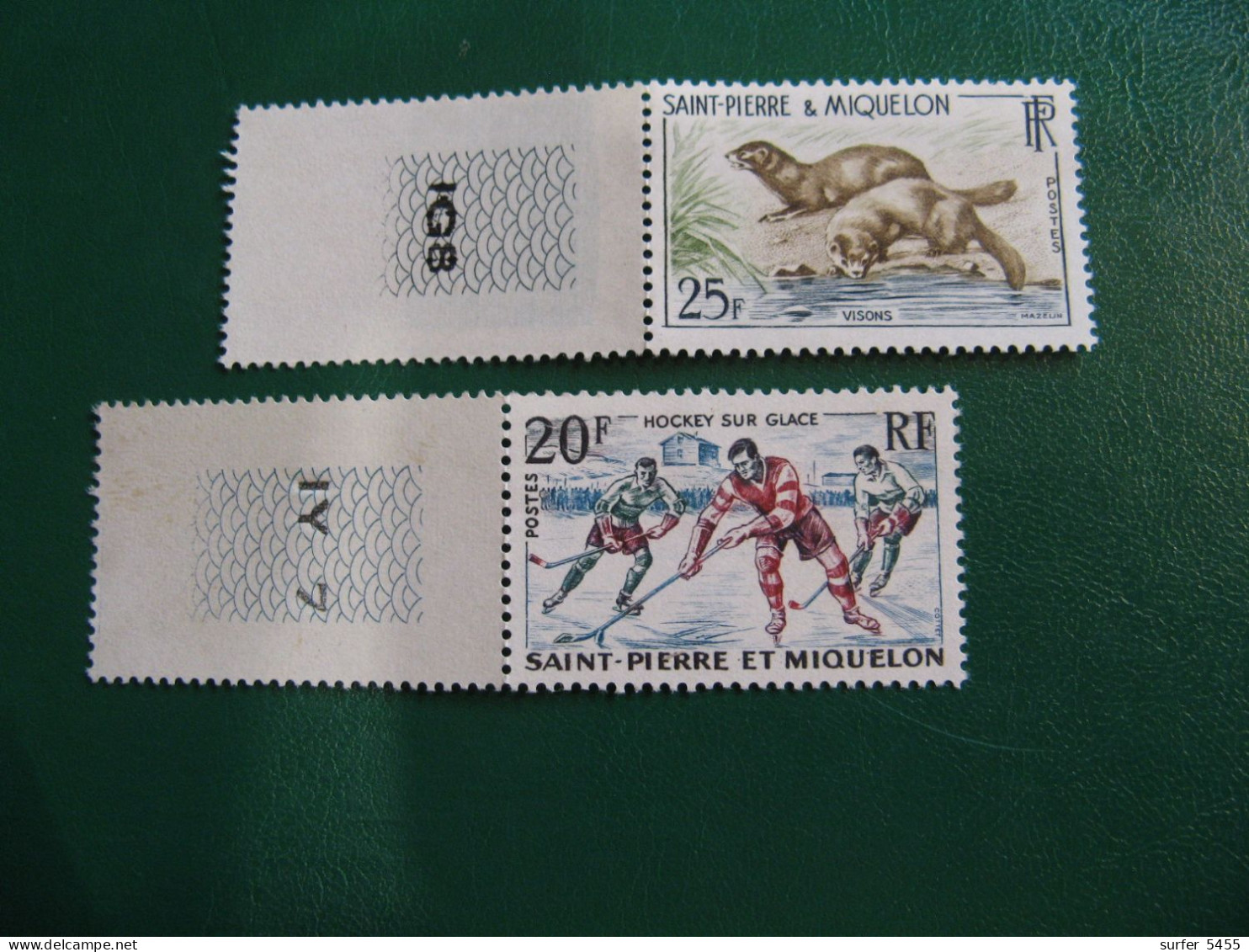 SAINT PIERRE ET MIQUELON YVERT POSTE ORDINAIRE N° 360/361 NEUFS** LUXE - MNH -  COTE 9,50 EUROS - Unused Stamps