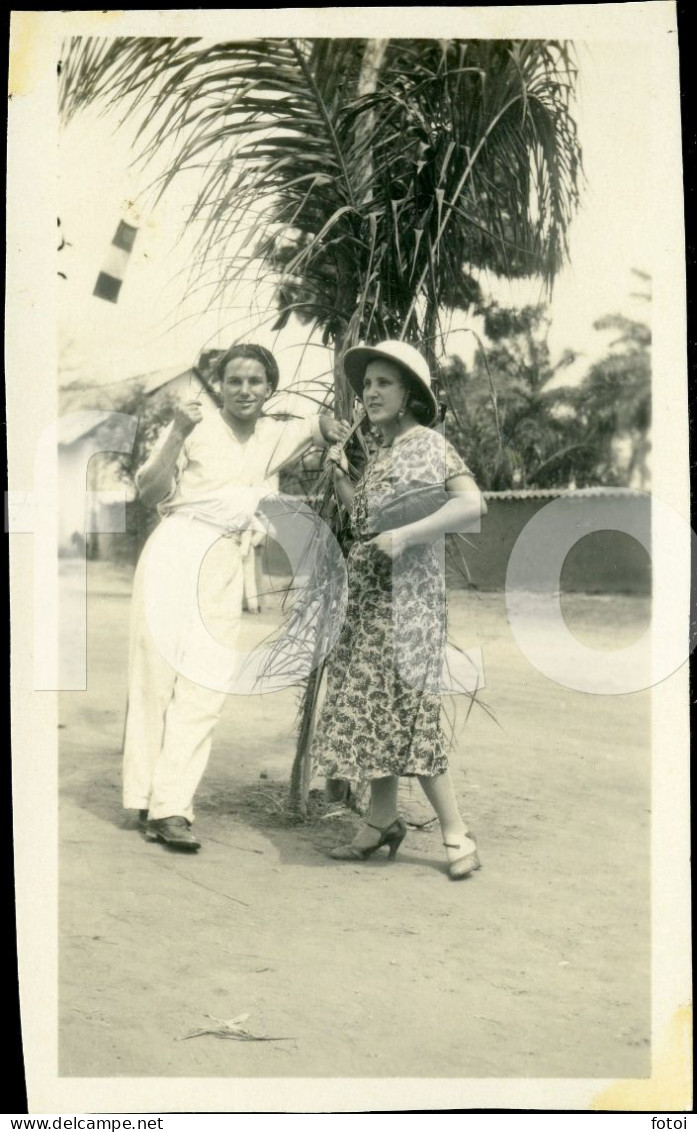 3 PHOTOS SET 1933 AMATEUR PHOTO FOTO WOMEN GIRLS FEMMES ANGOLA COLONIAL AFRICA AFRIQUE VELO  AT29