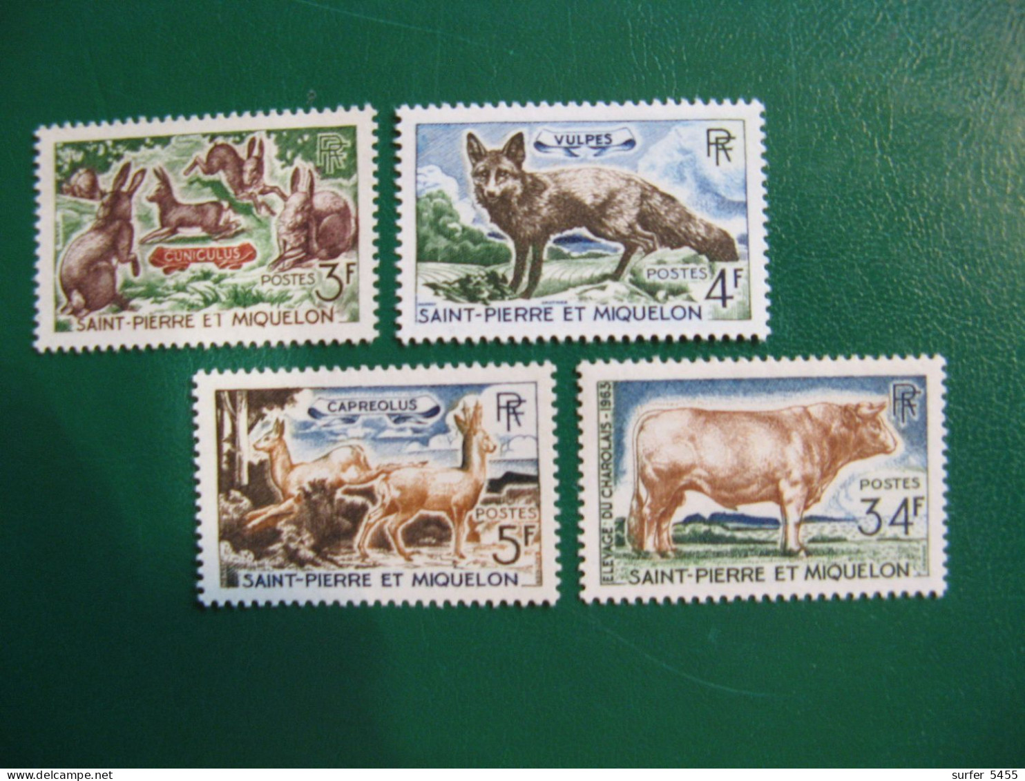 SAINT PIERRE ET MIQUELON YVERT POSTE ORDINAIRE N° 372/375 NEUFS** LUXE - MNH -  COTE 27,00 EUROS - Unused Stamps