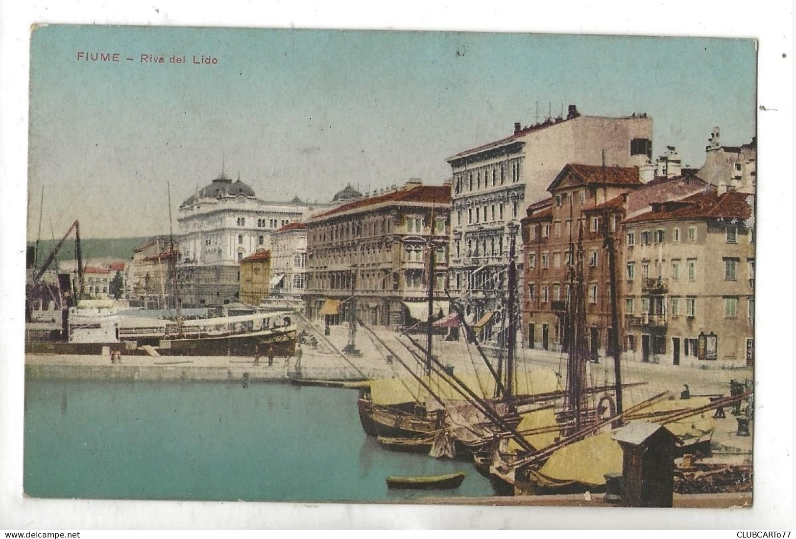 Fiume, Aujourd’hui Rijeka (Croatie) : Riva Del Lido En 1919 (animé) PF. - Kroatien