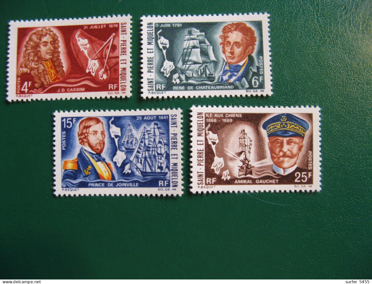 SAINT PIERRE ET MIQUELON YVERT POSTE ORDINAIRE N° 380/383 NEUFS** LUXE - MNH -  COTE 42,00 EUROS - Unused Stamps