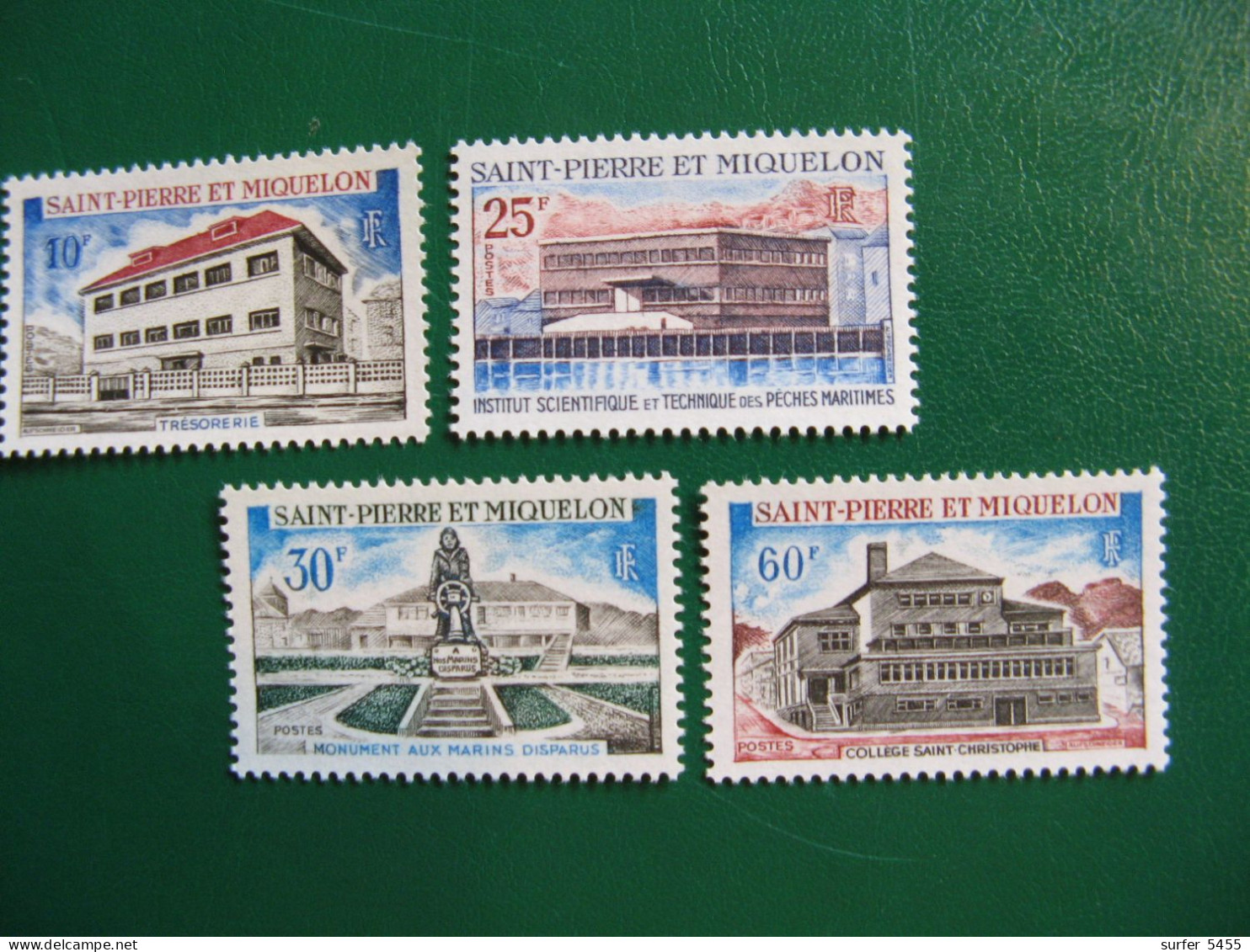 SAINT PIERRE ET MIQUELON YVERT POSTE ORDINAIRE N° 387/390 NEUFS** LUXE - MNH -  COTE 50,00 EUROS - Unused Stamps