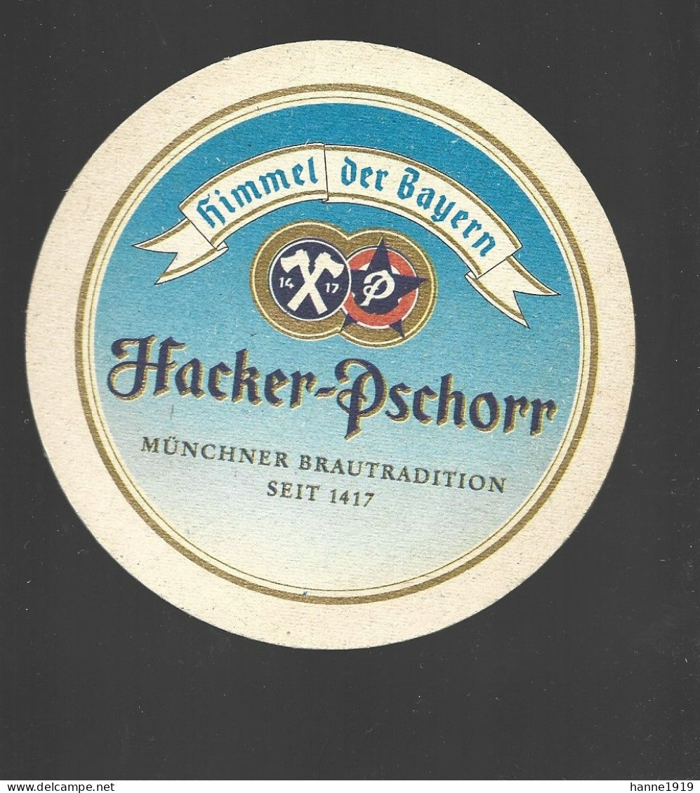 Munchner Brautradition Hacker Pschorr Bierviltje Beer Coaster Htje - Sotto-boccale