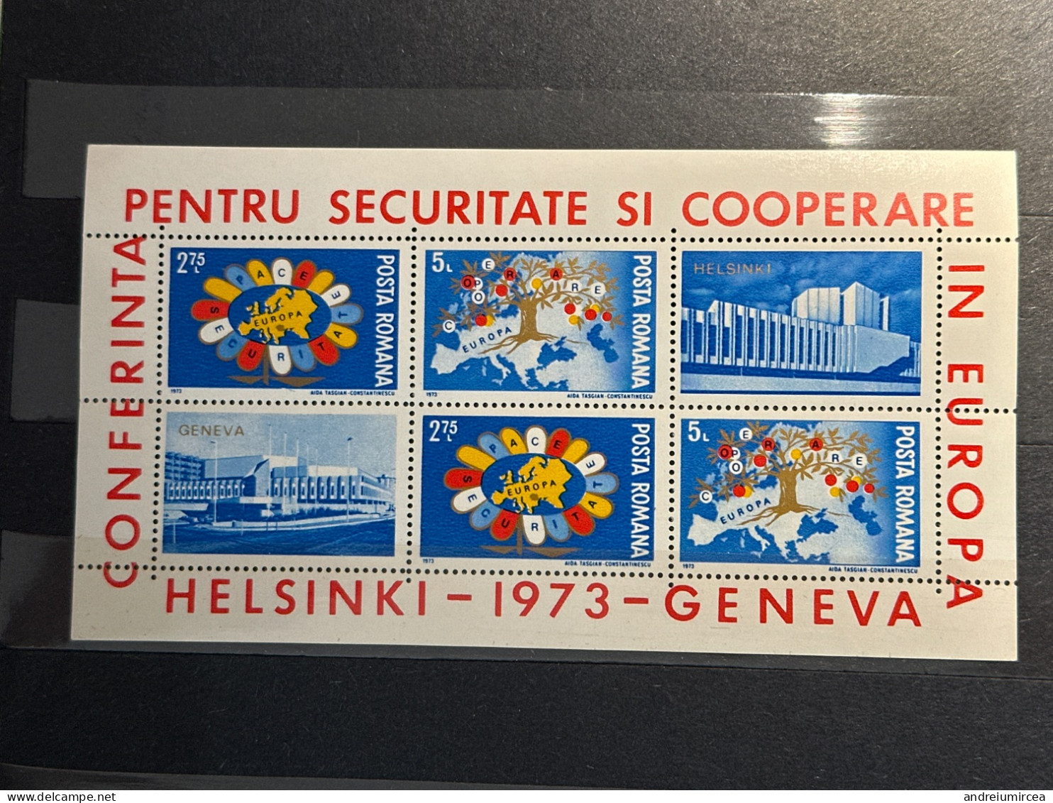 1973 Helsinki Geneva - Unused Stamps