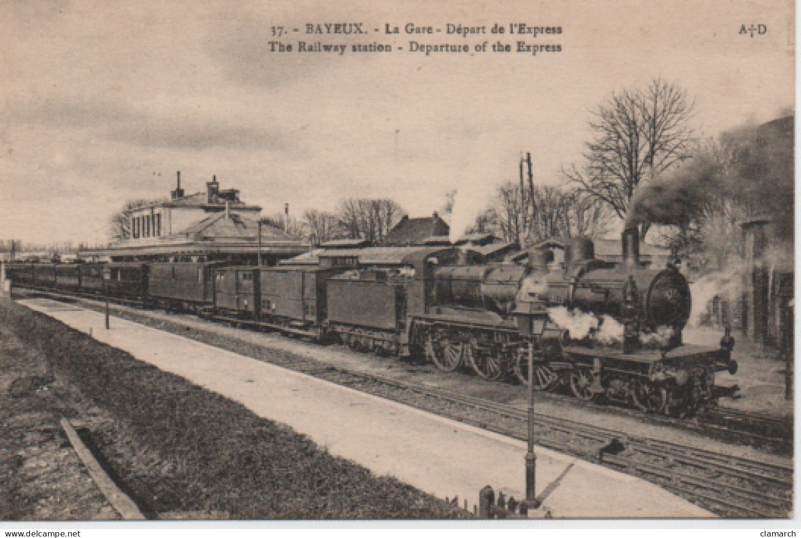 CALVADOS-Bayeux-la Gare-Départ De L'Express - A+D 37 - Bayeux