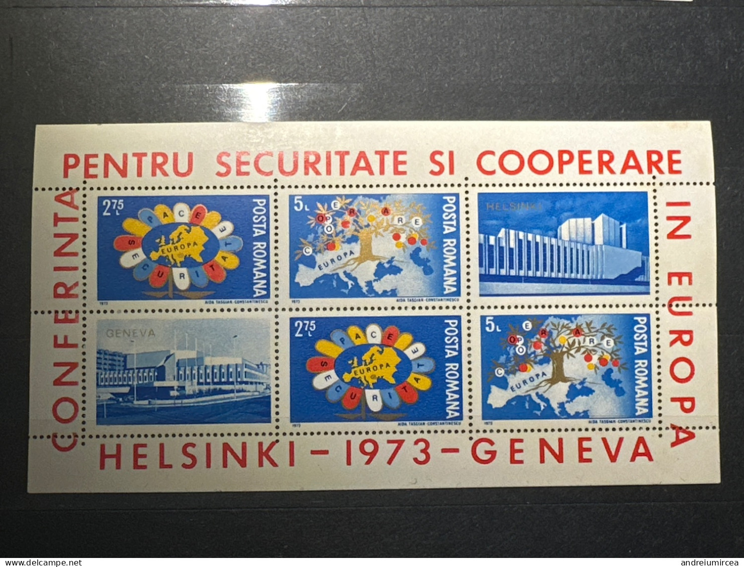 1973 Helsinki Geneva - Unused Stamps