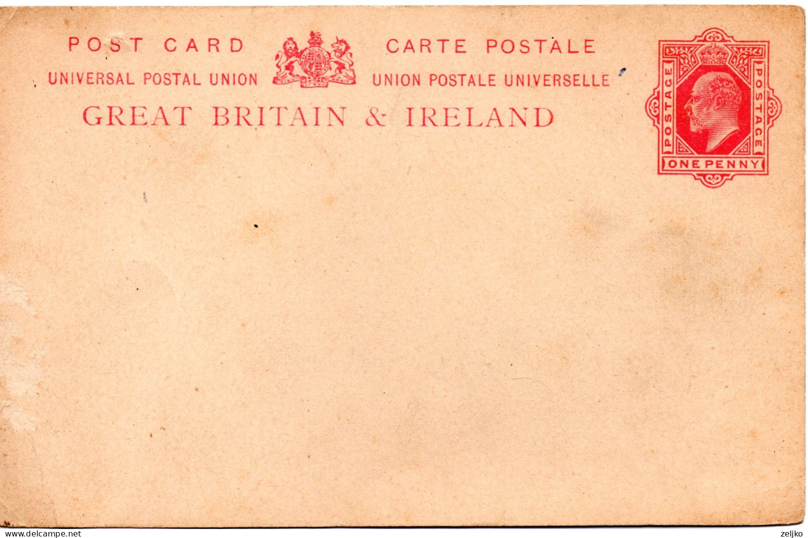 UK, GB, Great Britain And Ireland, Stationery,  Post Card - Entiers Postaux