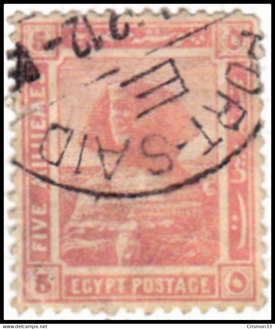 1920 - 1922 - EGIPTO - ESFINGE DE GIZEH - YVERT 61 - 1915-1921 British Protectorate