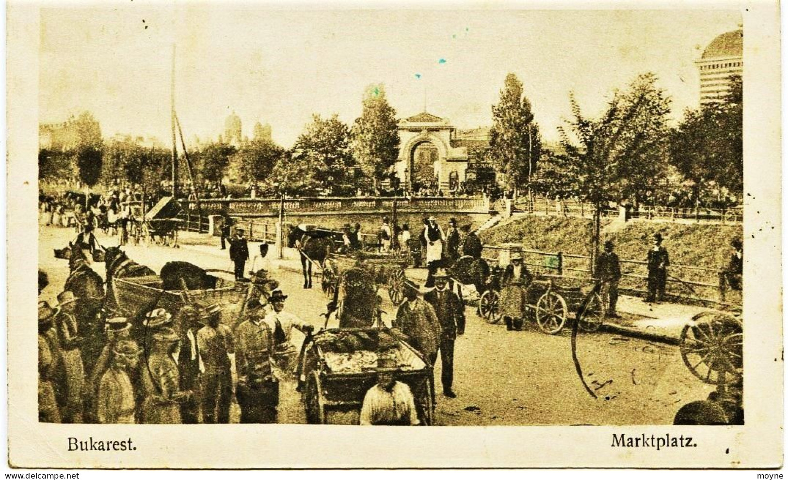 2025 - Yougoslavie -  BUKAREST :  Markplatz  -   Marché  - Marchands  -  Vendeurs    RARE     Circulée En 1921 - - Joegoslavië
