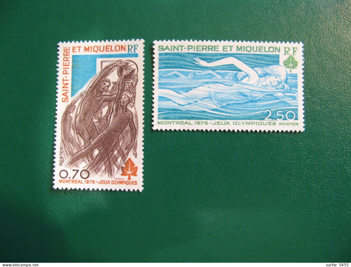 SAINT PIERRE ET MIQUELON YVERT POSTE ORDINAIRE N° 450/451 NEUFS** LUXE - MNH -  COTE 21,00 EUROS - Unused Stamps