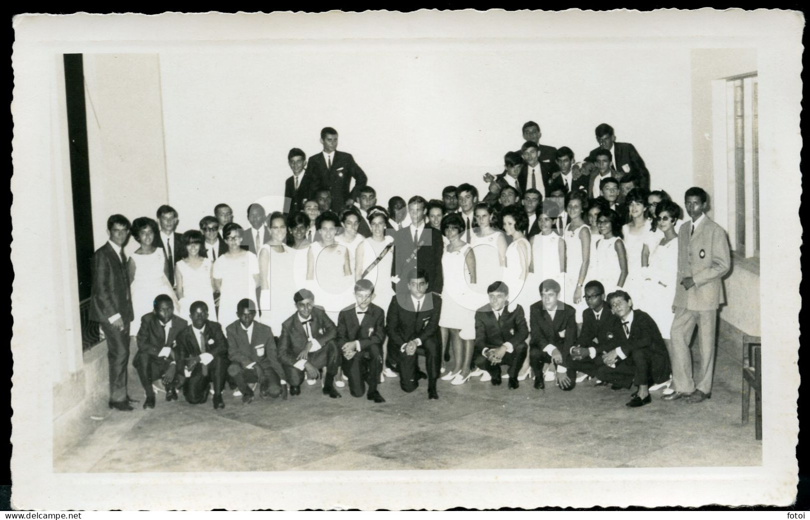 1960 S OLD ORIGINAL FOTO ALUNOS ALUNAS FINALISTAS LICEU NAMPULA MOÇAMBIQUE MOZAMBIQUE AFRICA AFRIQUE AT75 - Africa