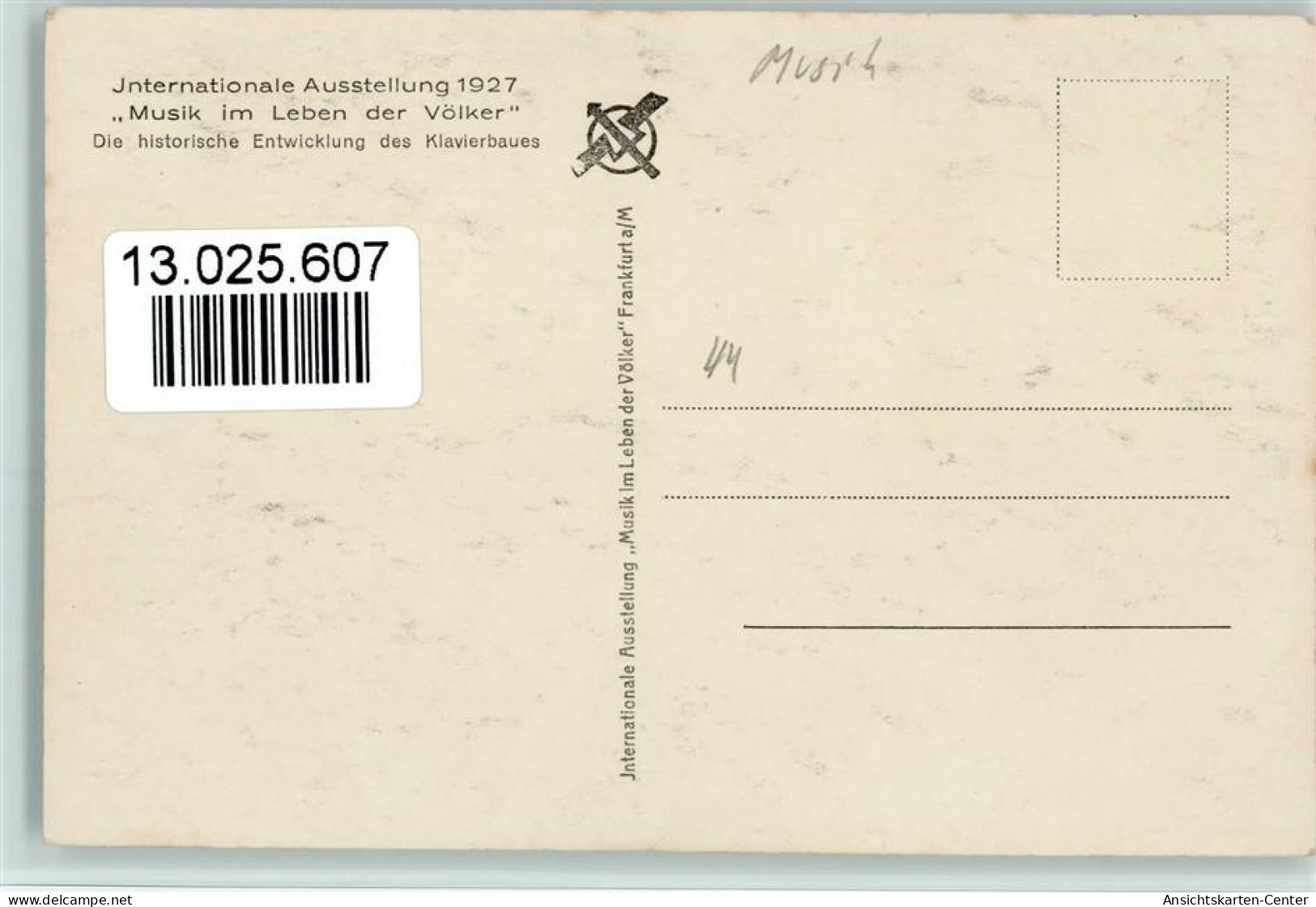13025607 - Klavier Spinett Frankfurt Ausstellung 1927 - Sonstige & Ohne Zuordnung