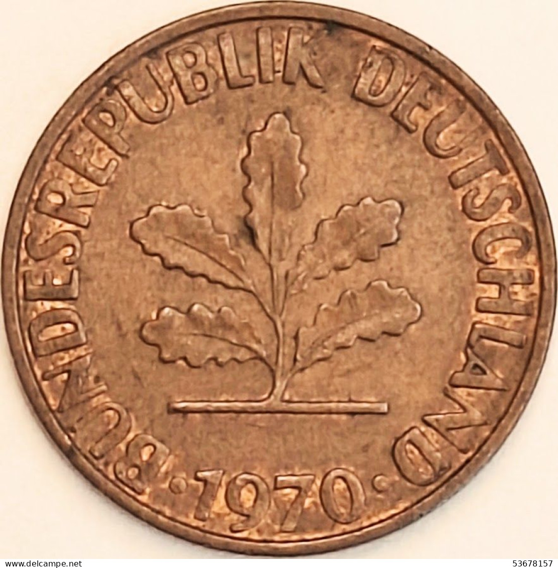 Germany Federal Republic - 2 Pfennig 1970 F, KM# 106a (#4516) - 2 Pfennig